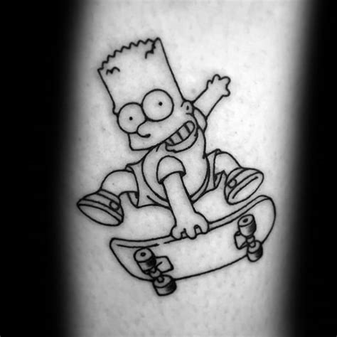 bart simpson tattoo stencil|More.